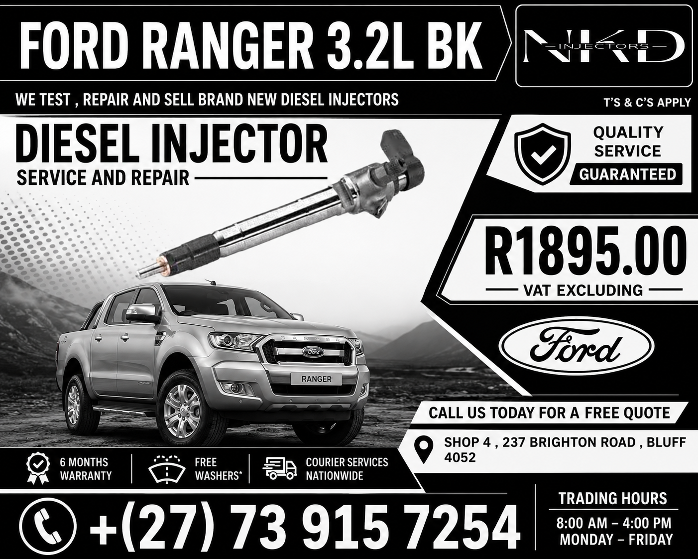 For_A_Ford_Ranger_3.2L_Injectors - Private Seller For_A_Ford_Ranger_3.2L_Injectors - Private Seller