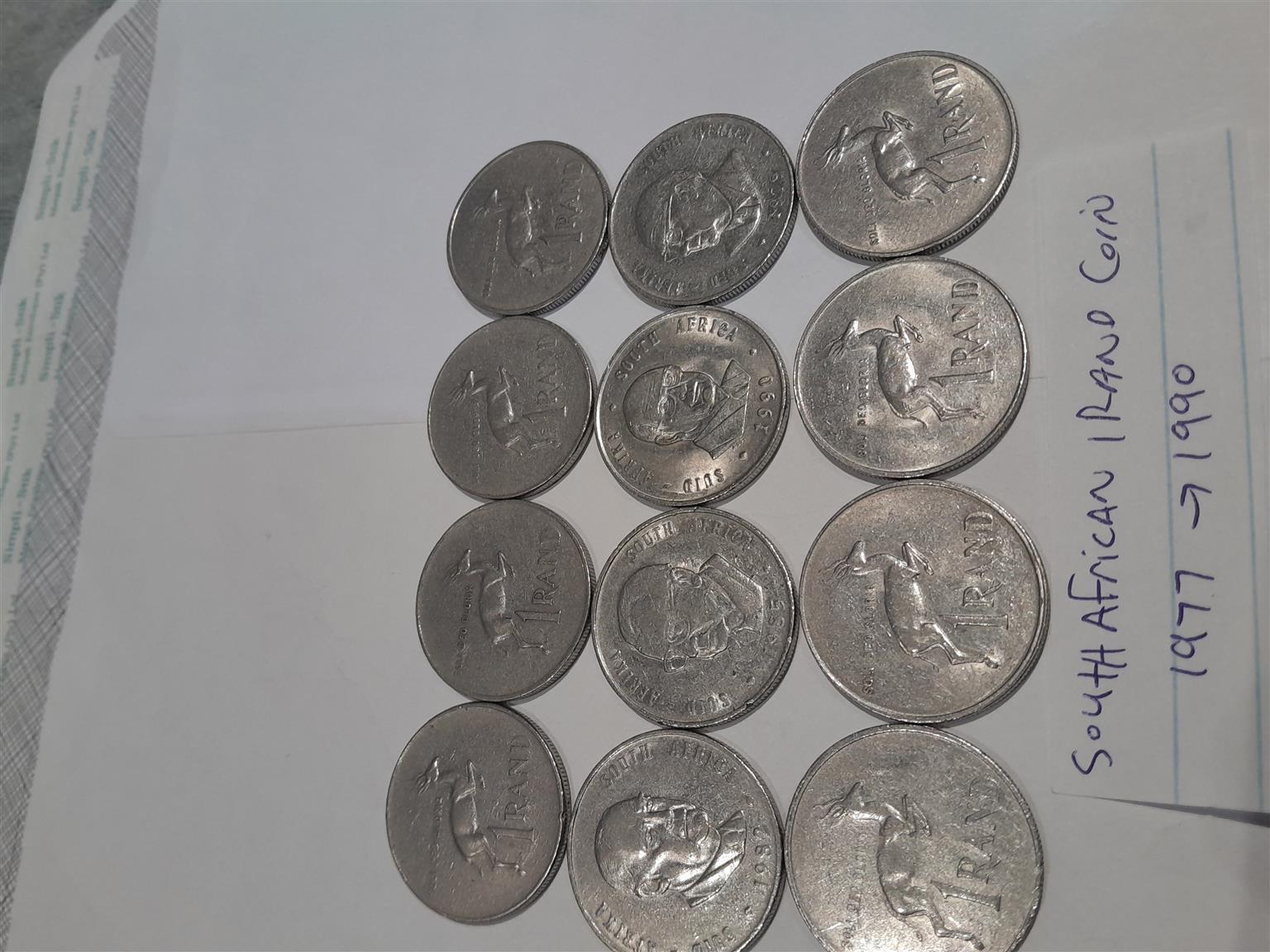 Old South African 1 rand pieces Old South African 1 rand pieces