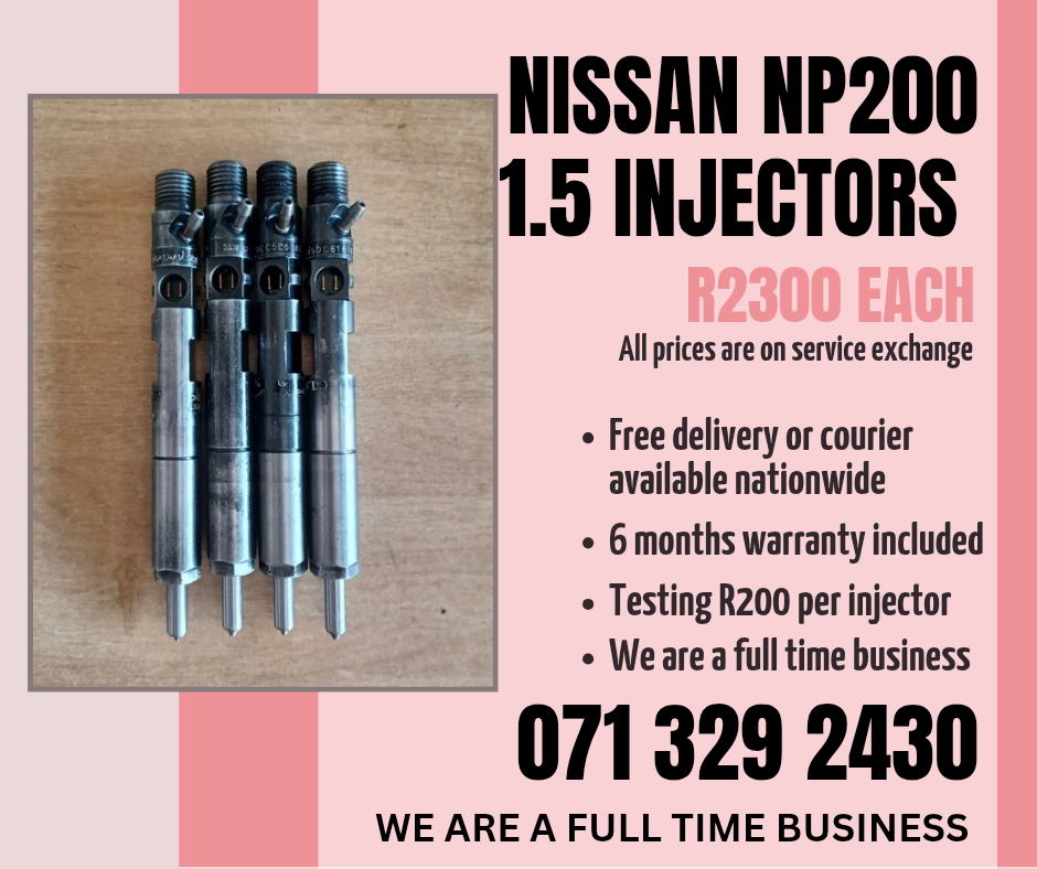 NISSAN NP200 1.5 INJECTORS FOR SALE WITH WARRANTY - Private Seller NISSAN NP200 1.5 INJECTORS FOR SALE WITH WARRANTY - Private Seller