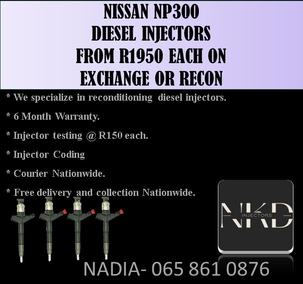 NISSAN DIESEL INJECTORS FOR SALE OR RECON - Private Seller NISSAN DIESEL INJECTORS FOR SALE OR RECON - Private Seller