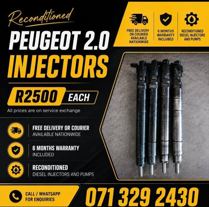 PEUGEOT 2.0 DIESEL INJECTORS FOR SALE WITH WARRANTY - Private Seller PEUGEOT 2.0 DIESEL INJECTORS FOR SALE WITH WARRANTY - Private Seller