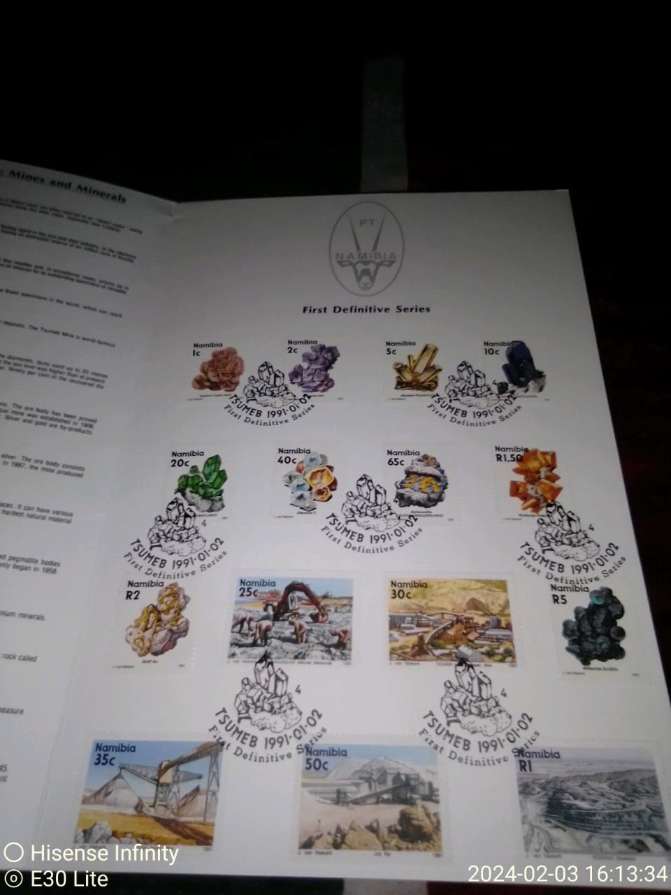 box full of stamps