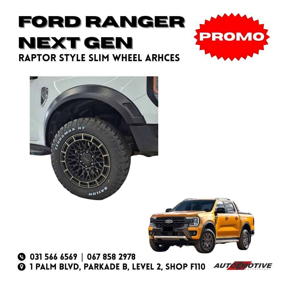 Ford Ranger Next Gen Raptor Style Slim Wheel Arches - Private Seller
