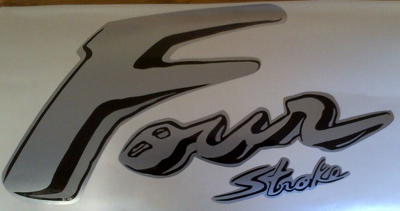 Honda 90 four stroke outboard motor decals stickers vinyl graphics kits
