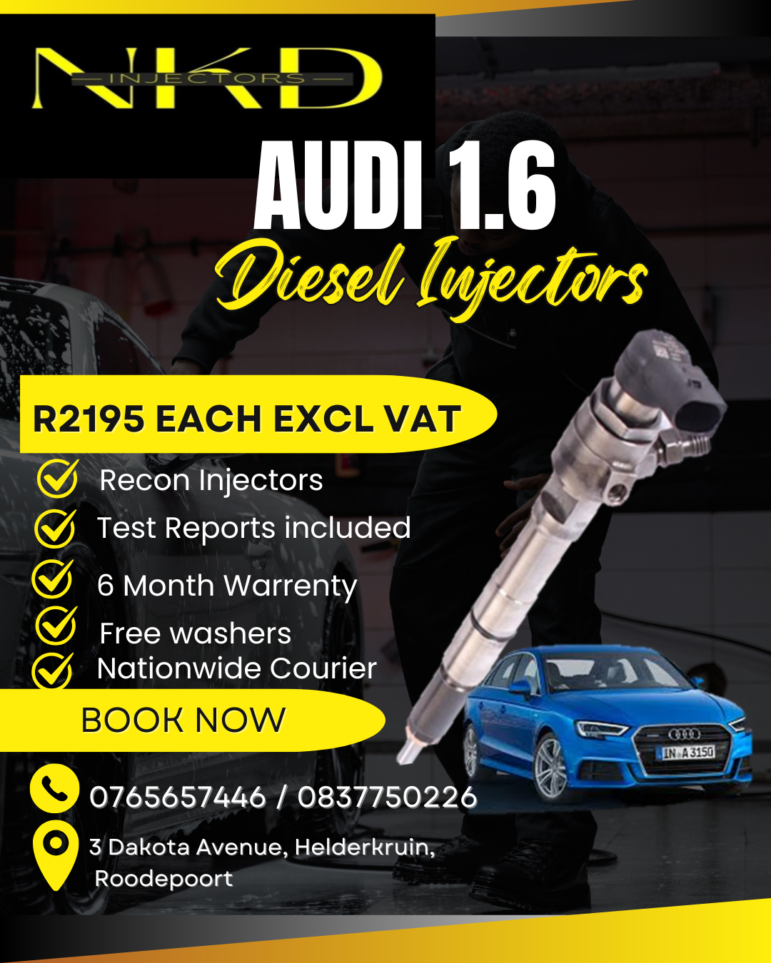 Audi 1.6 Diesel Injectors for sale - Private Seller Audi 1.6 Diesel Injectors for sale - Private Seller