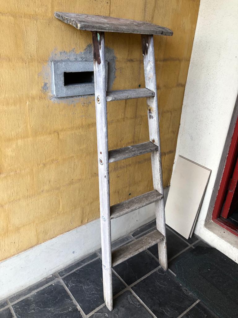 5 Step Vintage single sided Decor ladder 
