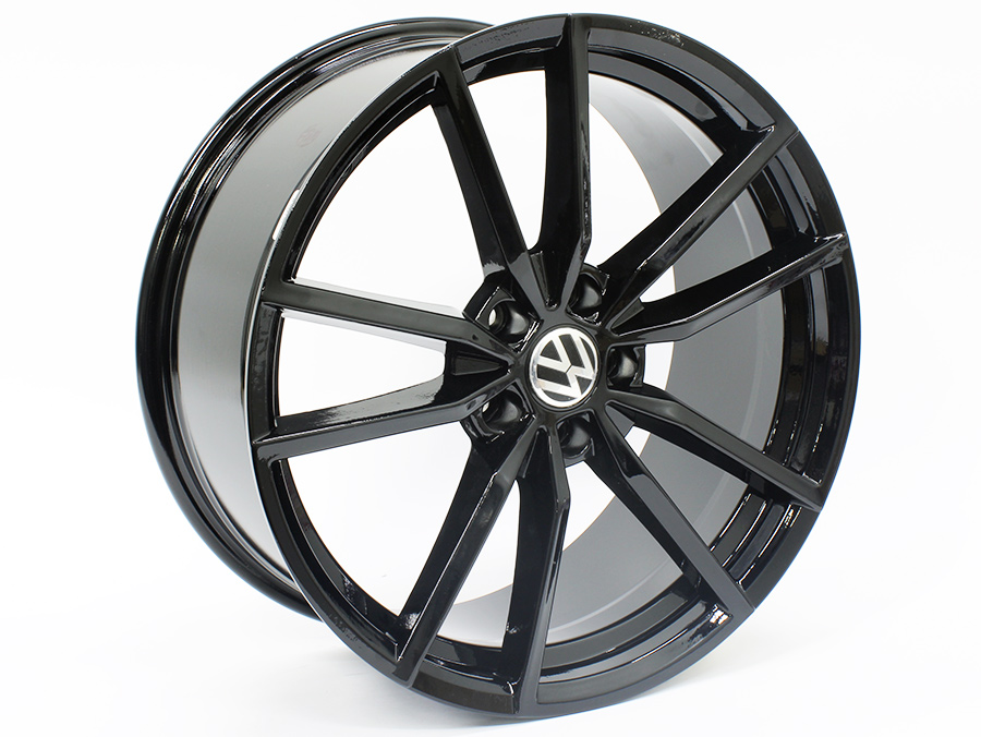 19″ R-Line VW Pretoria 5/112  Gloss Black Alloy Wheels