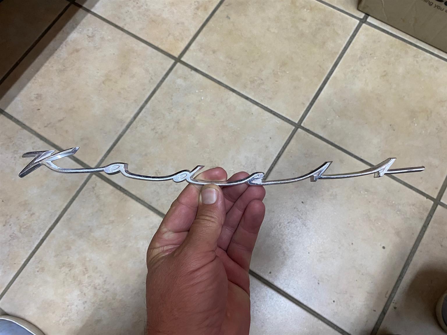 Kadett badge Opel 1962 - 65 cast aluminium bezel - Private Seller Kadett badge Opel 1962 - 65 cast aluminium bezel - Private Seller