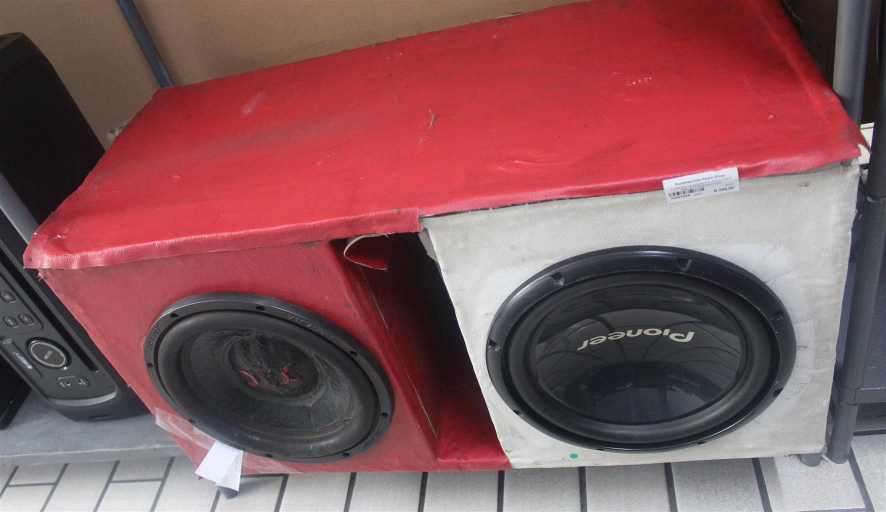 PIONEER TS-W309D4 SUBWOOVER AND XTC SUBWOOVER S062105A