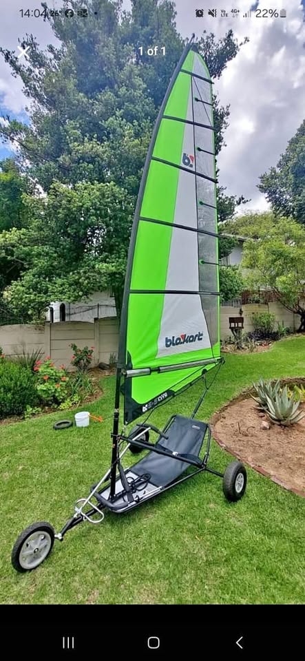 Awesome Blokart Land Yacht, Sail: 5.5m Rig , Carbon Mast – Very rare
