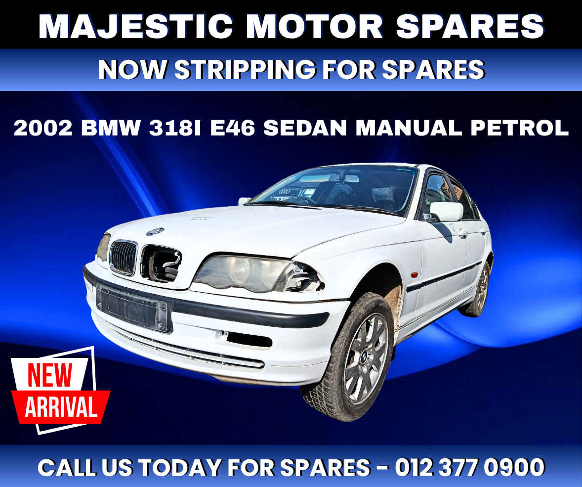 2002 BMW 318i E46 Sedan Manual Petrol – (Stripping for Spares) - Private Seller 2002 BMW 318i E46 Sedan Manual Petrol – (Stripping for Spares) - Private Seller