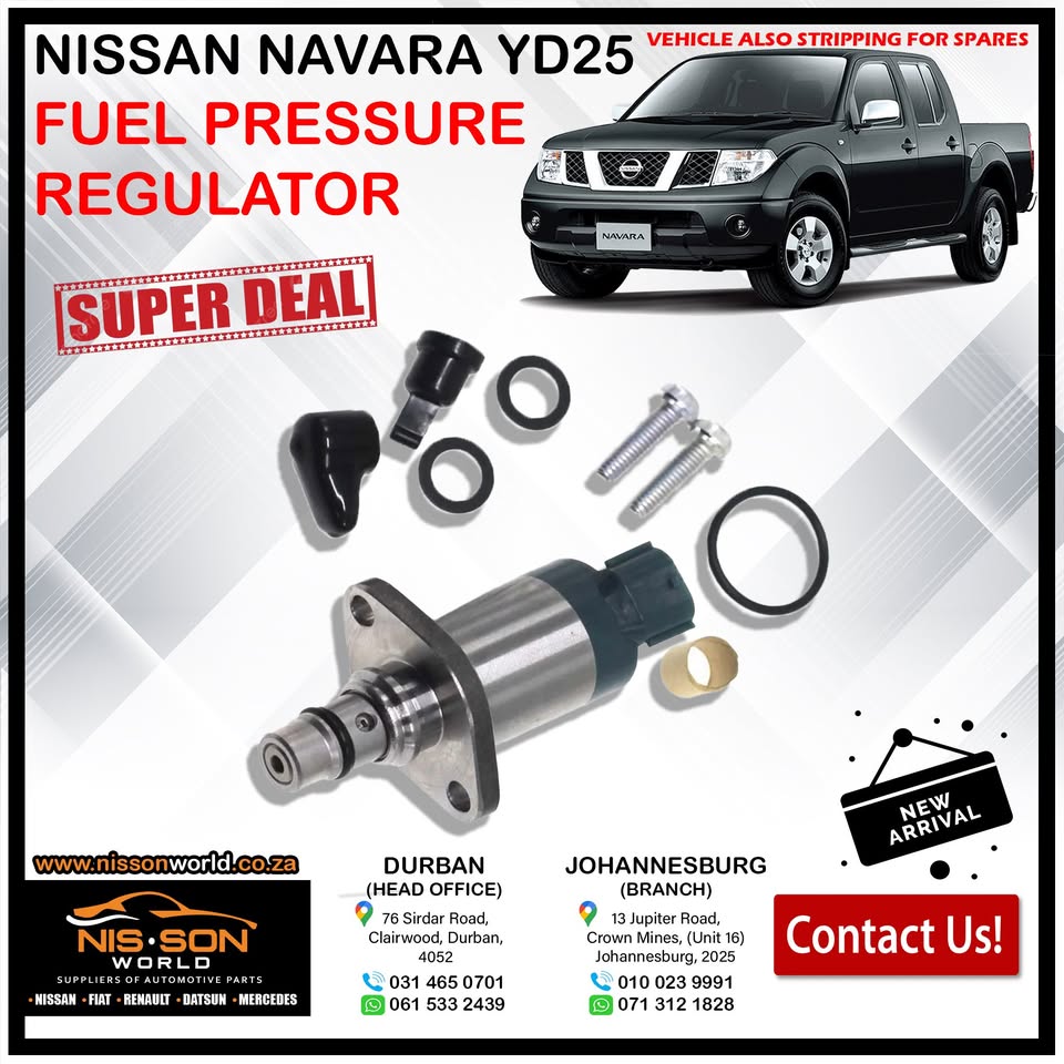 NISSAN NAVARA YD25 FUEL PRESSURE REGULATOR - Private Seller