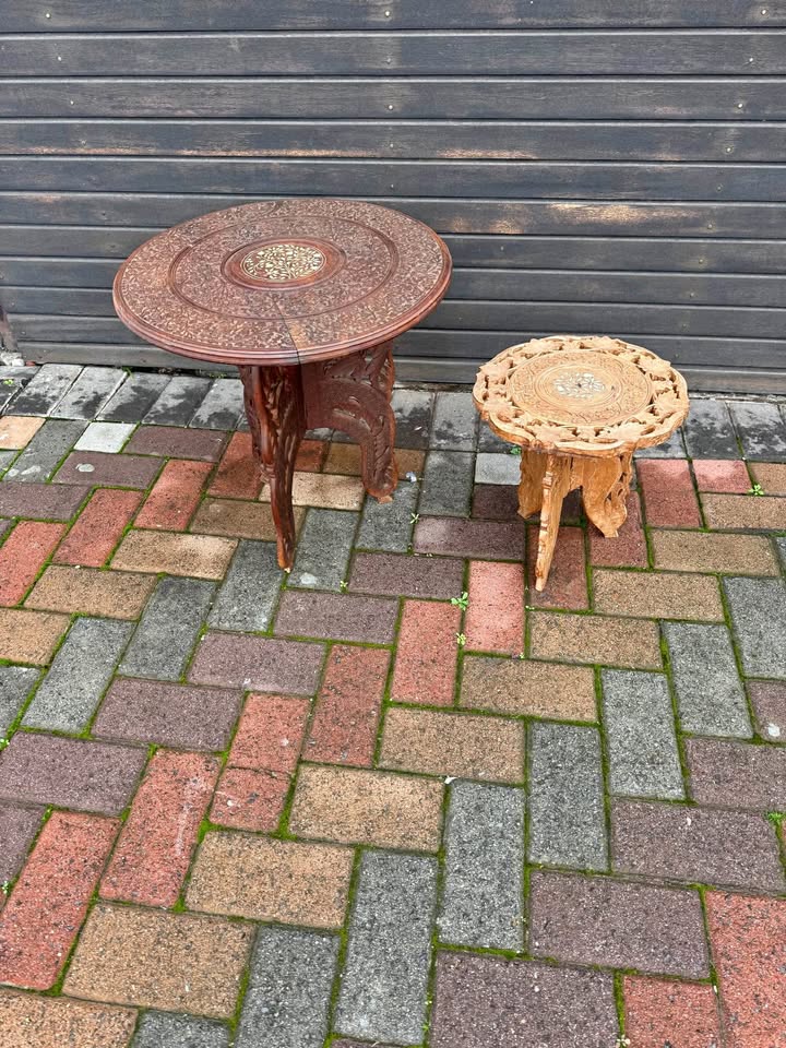 Collapsible Carved Elephant coffee table