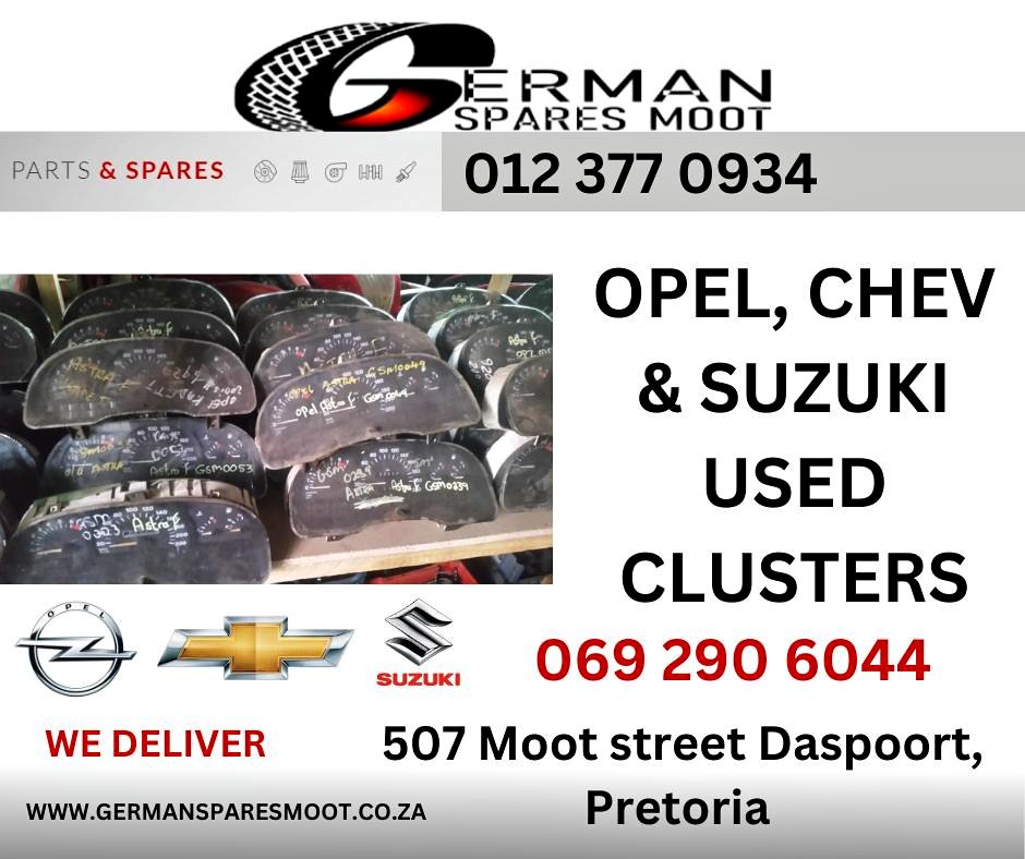 Used Opel, Chev & Suzuki Clusters