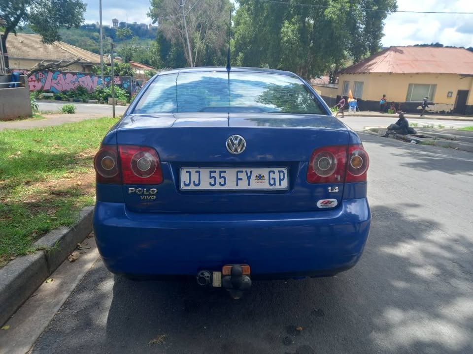 2012 VW POLO VIVO SEDAN 1.4 Petrol, Manual Transmission, Blue Color,  Mileage105000kms