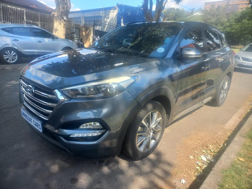 2018 HYUNDAI TUCSON SUV 2.0 CRDI DIESEL, AUTOMATIC, GREY COLOR, MILEAGE 96000KMS