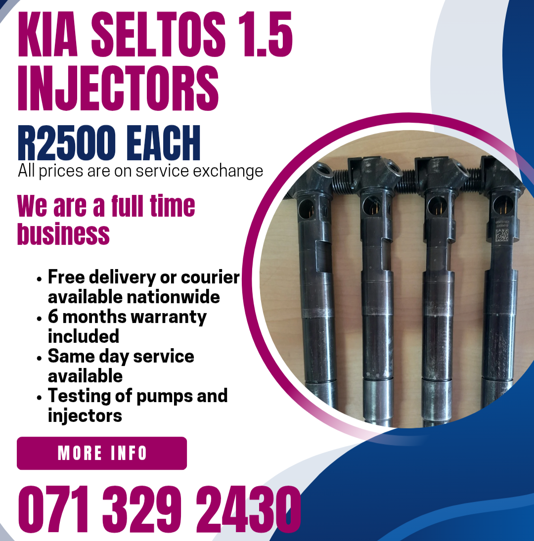 KIA SELTOS 1.5 CRDI INJECTORS FOR SALE WITH WARRANTY - Private Seller