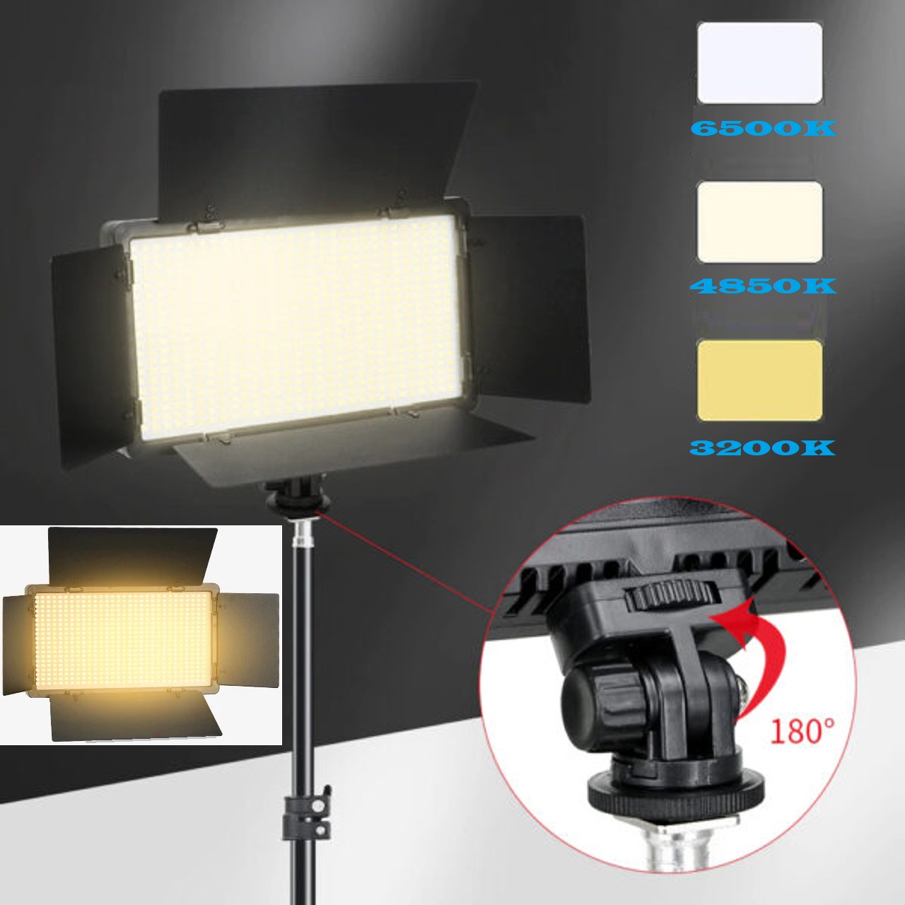Professional Video & Photography LED VariColor Pro LED Light Kit (Rechargeable)