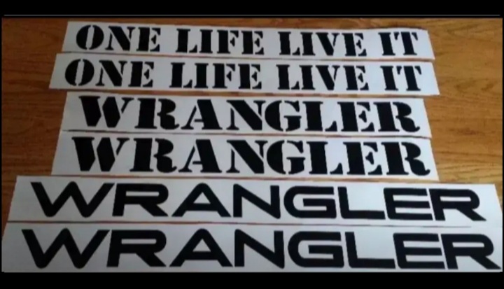 Jeep bonnet side stickers decals vinyl graphics - Private Seller