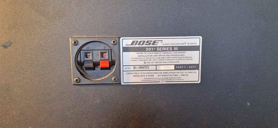 Bose 301 series III speakers