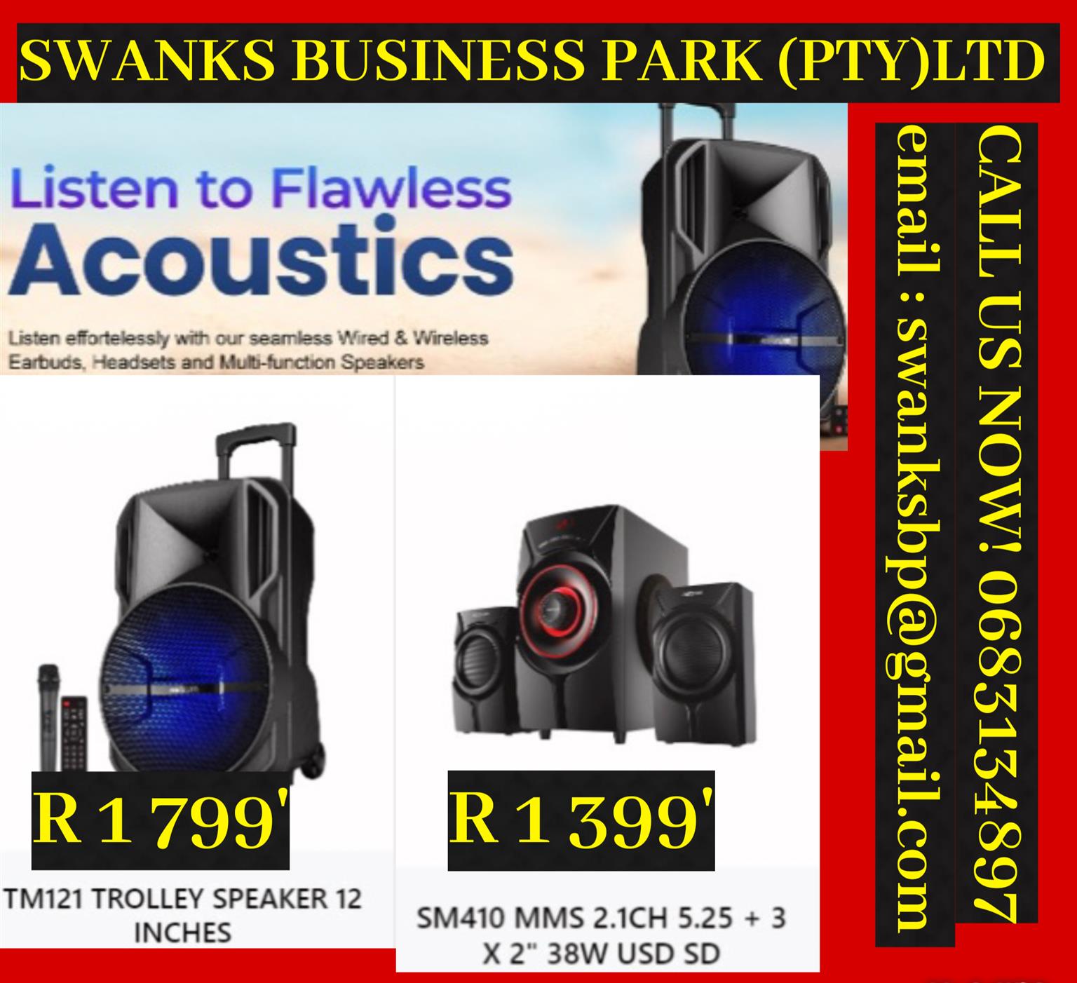 Wired and Wireless earbuds, headsets and multi-function speakers Wired and Wireless earbuds, headsets and multi-function speakers
