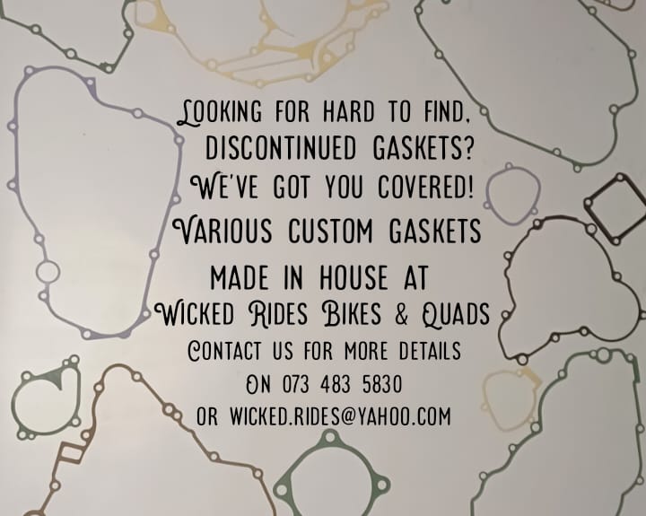 WE CAN ASSIST IN MAKING ANY AND ALL GASKETS WE CAN ASSIST IN MAKING ANY AND ALL GASKETS