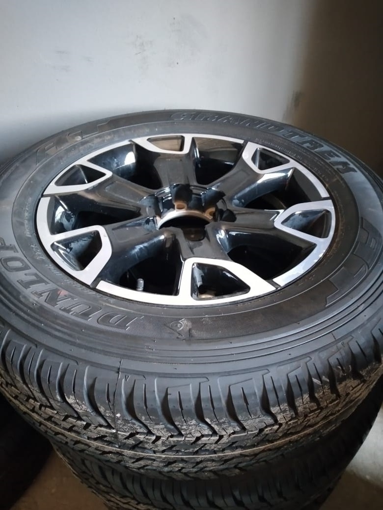 18" Toyota Legend 50 original mag with brand new 265/60/18 Dunlop Grandtrek A/T - Private Seller 18" Toyota Legend 50 original mag with brand new 265/60/18 Dunlop Grandtrek A/T - Private Seller
