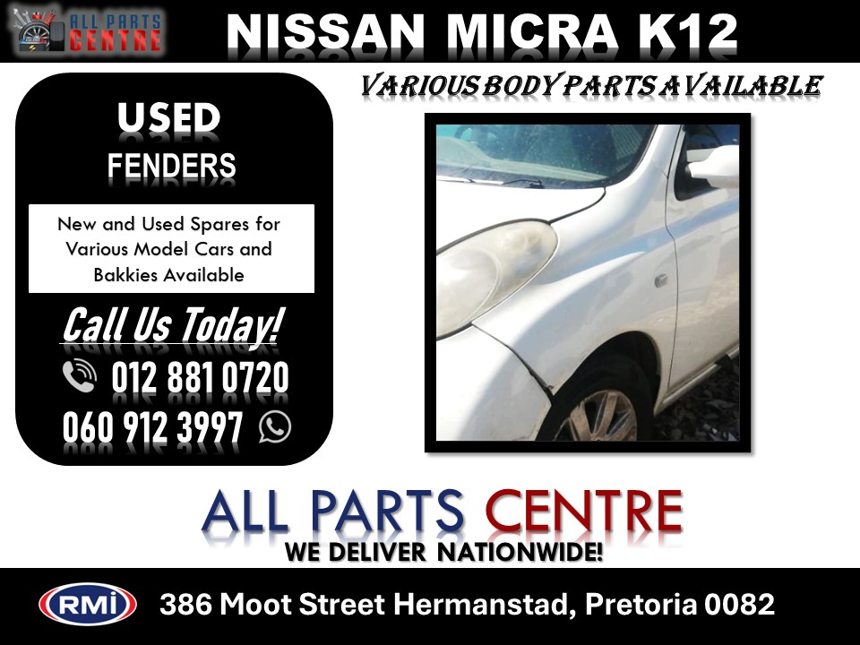 Nissan Micra K12 Used Fenders for Sale - Private Seller