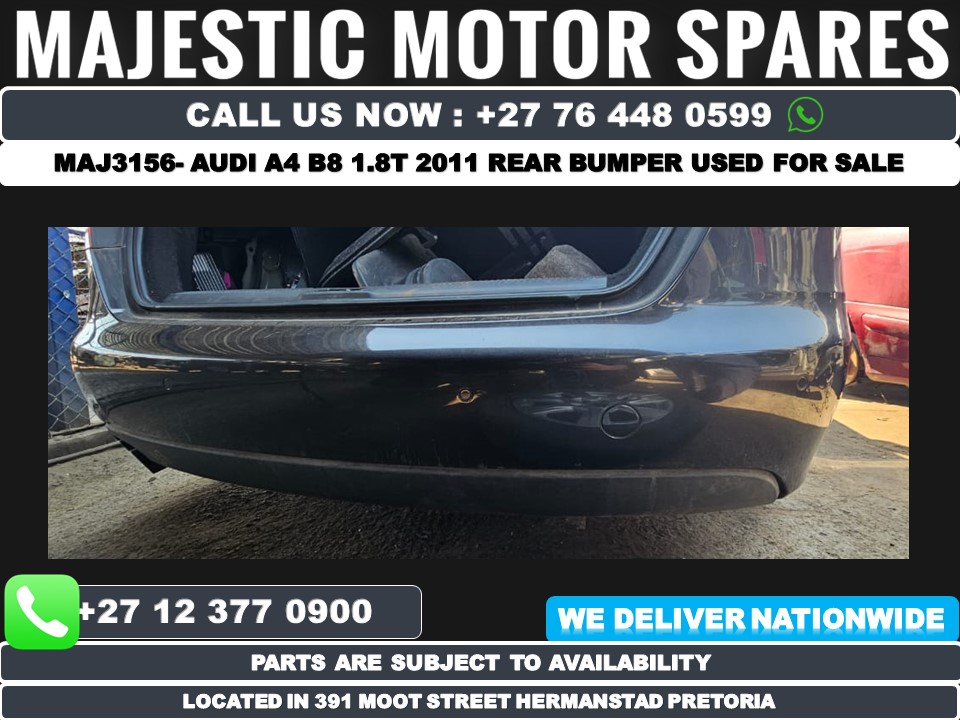 2011 Audi A4 B8 1.8T CDH preface rear bumper - Black - Private Seller 2011 Audi A4 B8 1.8T CDH preface rear bumper - Black - Private Seller