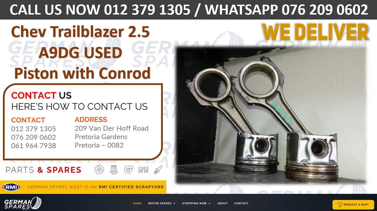 CHEV TRAILBLAZER 2.5 A9DG USED PISTON WITH CONROD FOR SALE - Private Seller CHEV TRAILBLAZER 2.5 A9DG USED PISTON WITH CONROD FOR SALE - Private Seller