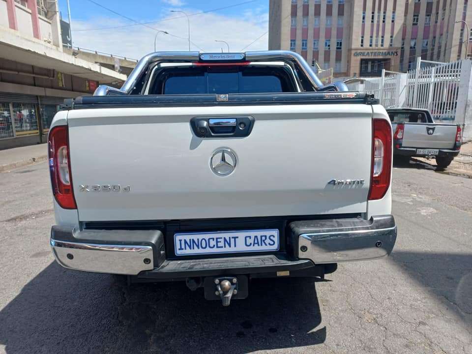 2018 MERCEDES BENZ X250d 4MATIC DIESEL DOUBLE CAB AUTOMATIC BAKKIE X-CLASS, WHITE