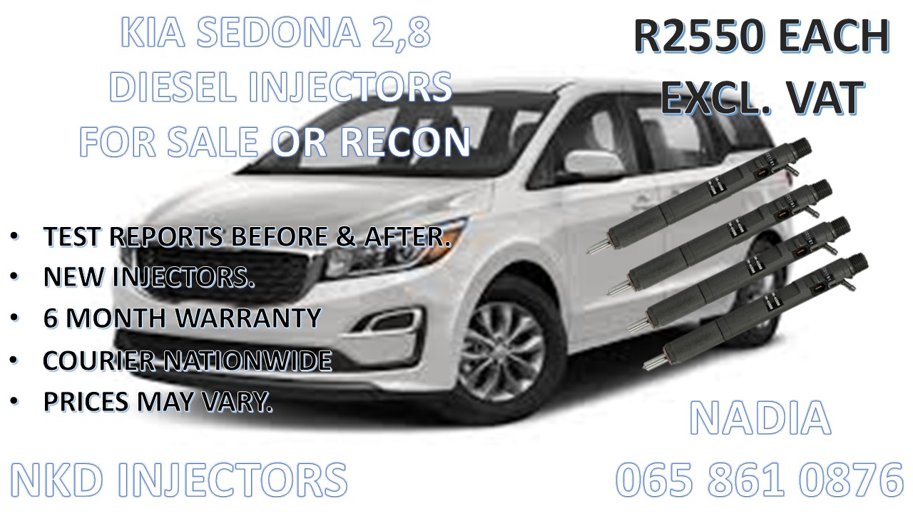DIESEL INJECTORS FOR SALE FOR KIA SEDONA 2.8 - Private Seller DIESEL INJECTORS FOR SALE FOR KIA SEDONA 2.8 - Private Seller