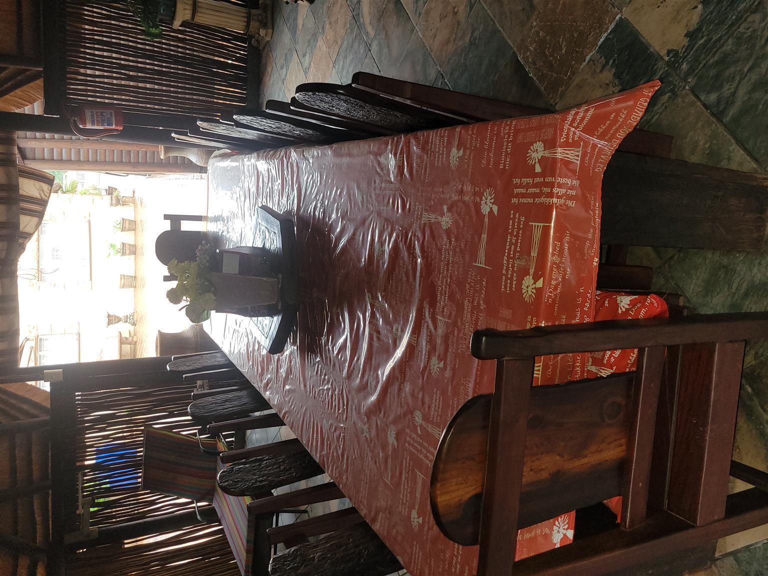 Sleeperwood Big Patio/ Lapa table and Chairs for sale