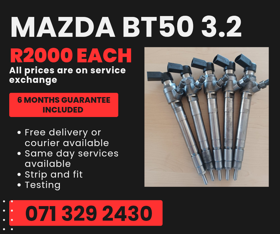 MAZDA BT50 3.2 DIESEL INJECTORS FOR SALE WITH WARRANTY - Private Seller MAZDA BT50 3.2 DIESEL INJECTORS FOR SALE WITH WARRANTY - Private Seller