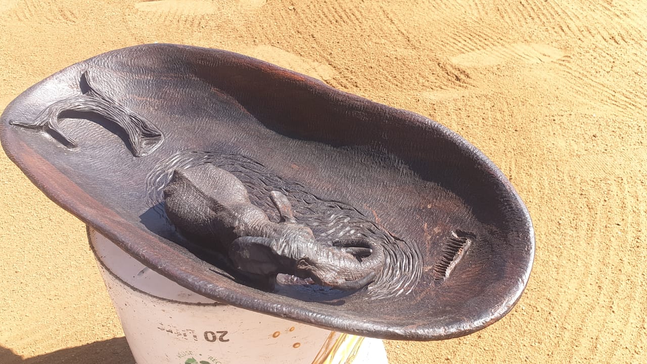 Fine art,wildlife carvings,on Ironwood