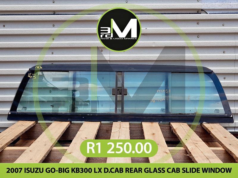 2007 ISUZU GO-BIG KB300 LX D.CAB REAR GLASS CAB SLIDE WINDOW - Private Seller 2007 ISUZU GO-BIG KB300 LX D.CAB REAR GLASS CAB SLIDE WINDOW - Private Seller