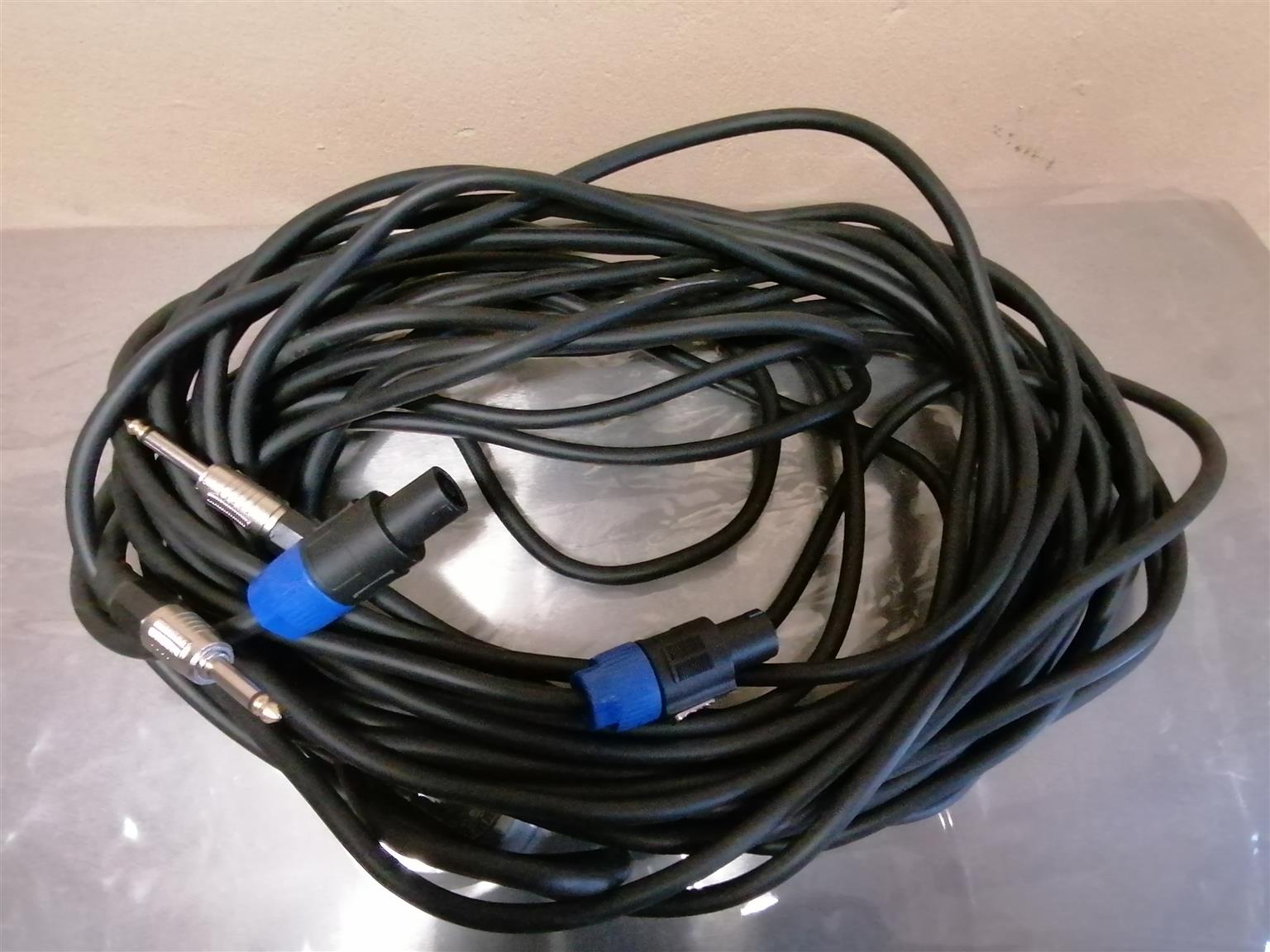  Heavy Duty Speaker Cables – 10 Metre lengths 