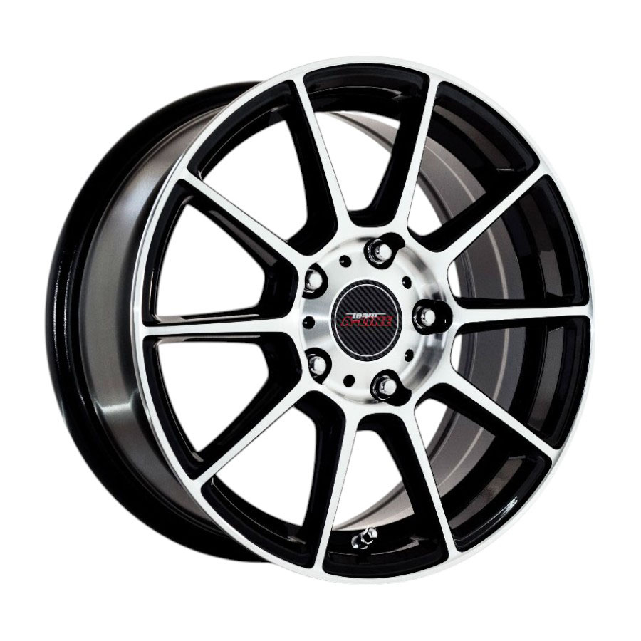15″ A-Line Spree 4/100 & 4/108 Velvet Black Machine Lip Alloy Wheels