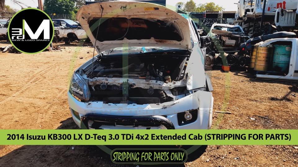 2014 ISUZU KB300 LX D-TEQ 3.0 TDi 4x2 EXTENDED CAB (STRIPPING FOR PARTS) - Private Seller 2014 ISUZU KB300 LX D-TEQ 3.0 TDi 4x2 EXTENDED CAB (STRIPPING FOR PARTS) - Private Seller