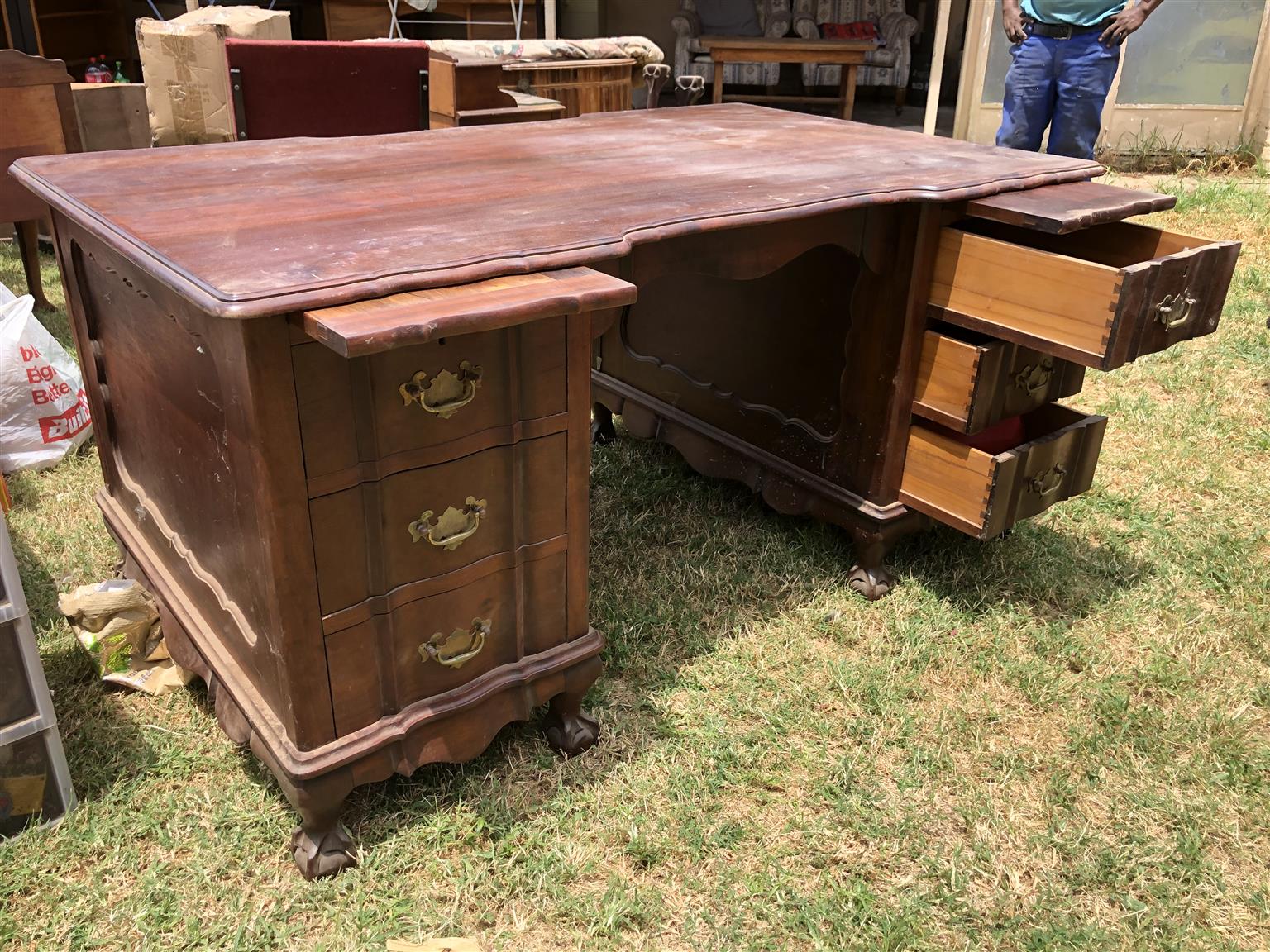 Ball and Claw Embuia desk