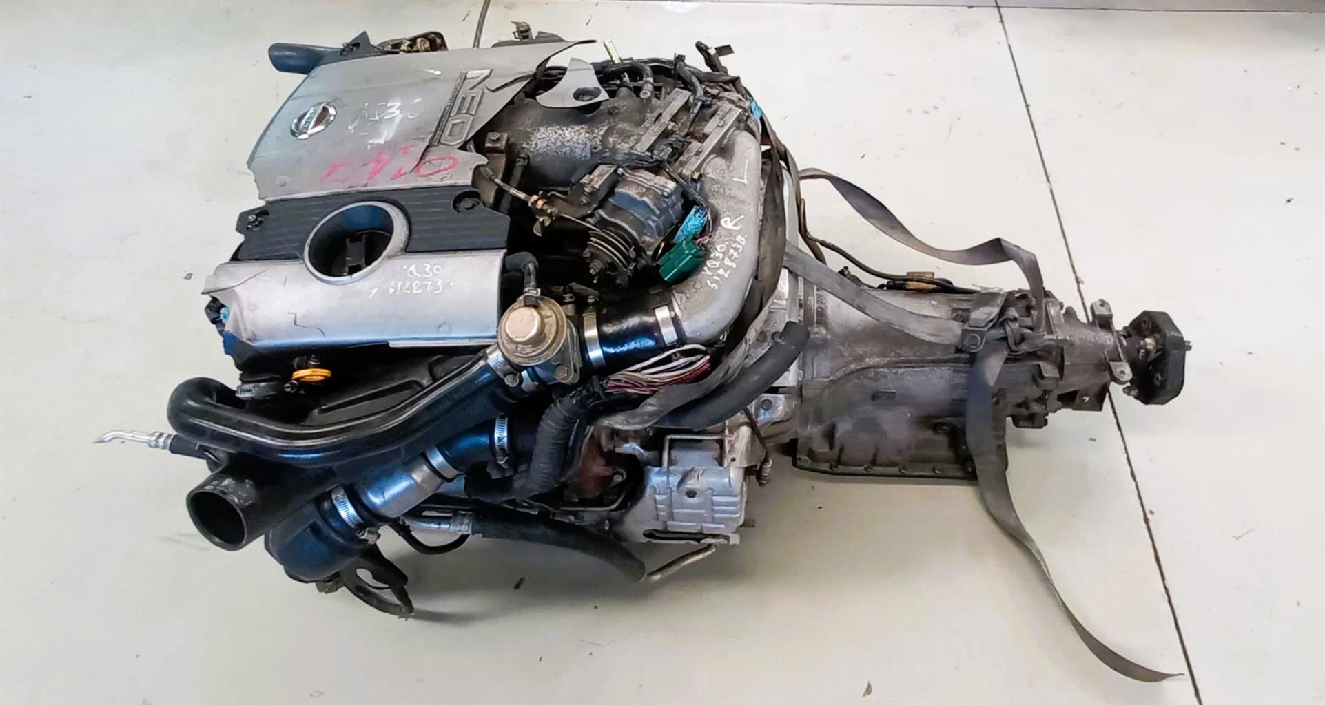 Nissan 3.0 V6 Turbocharged 6 CYL 24v Petrol Engine (VQ30) - with Auto Box - Private Seller Nissan 3.0 V6 Turbocharged 6 CYL 24v Petrol Engine (VQ30) - with Auto Box - Private Seller