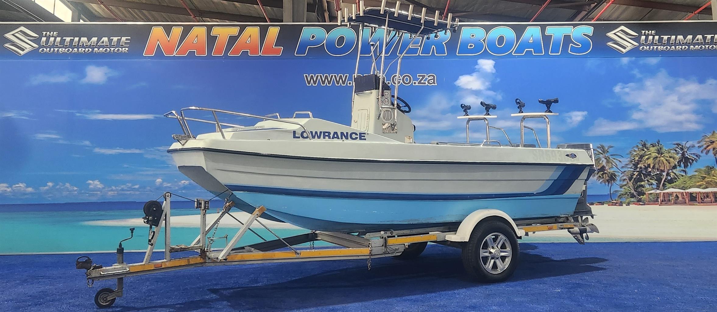 T CAT 16,6 CC ON TRAILER 2 X 60 HP YAMAHA