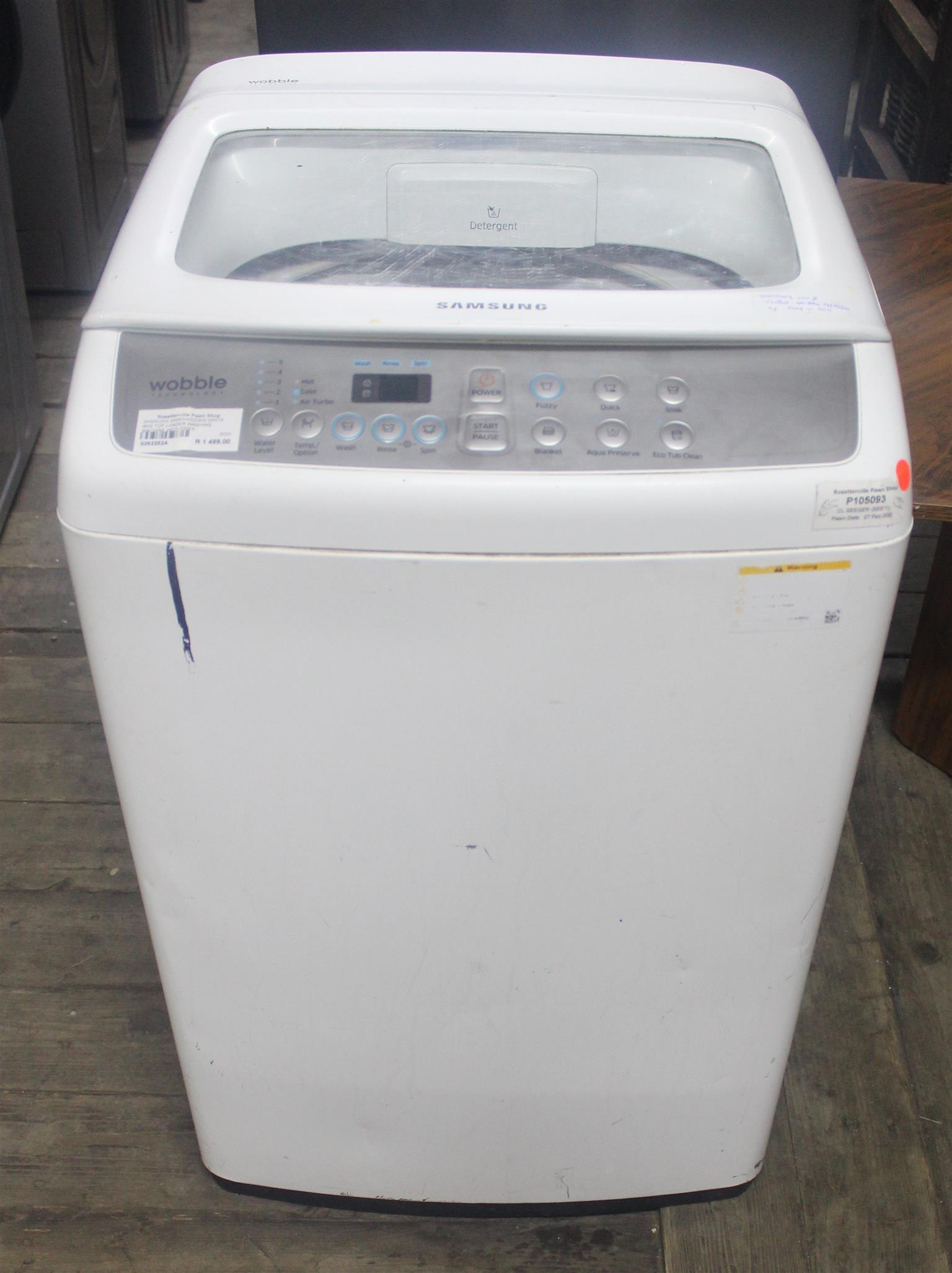 SAMSUNG WA90H4200SW WHITE 9KG TOP LOADER WASHING MACHINE WITH PIPES ...