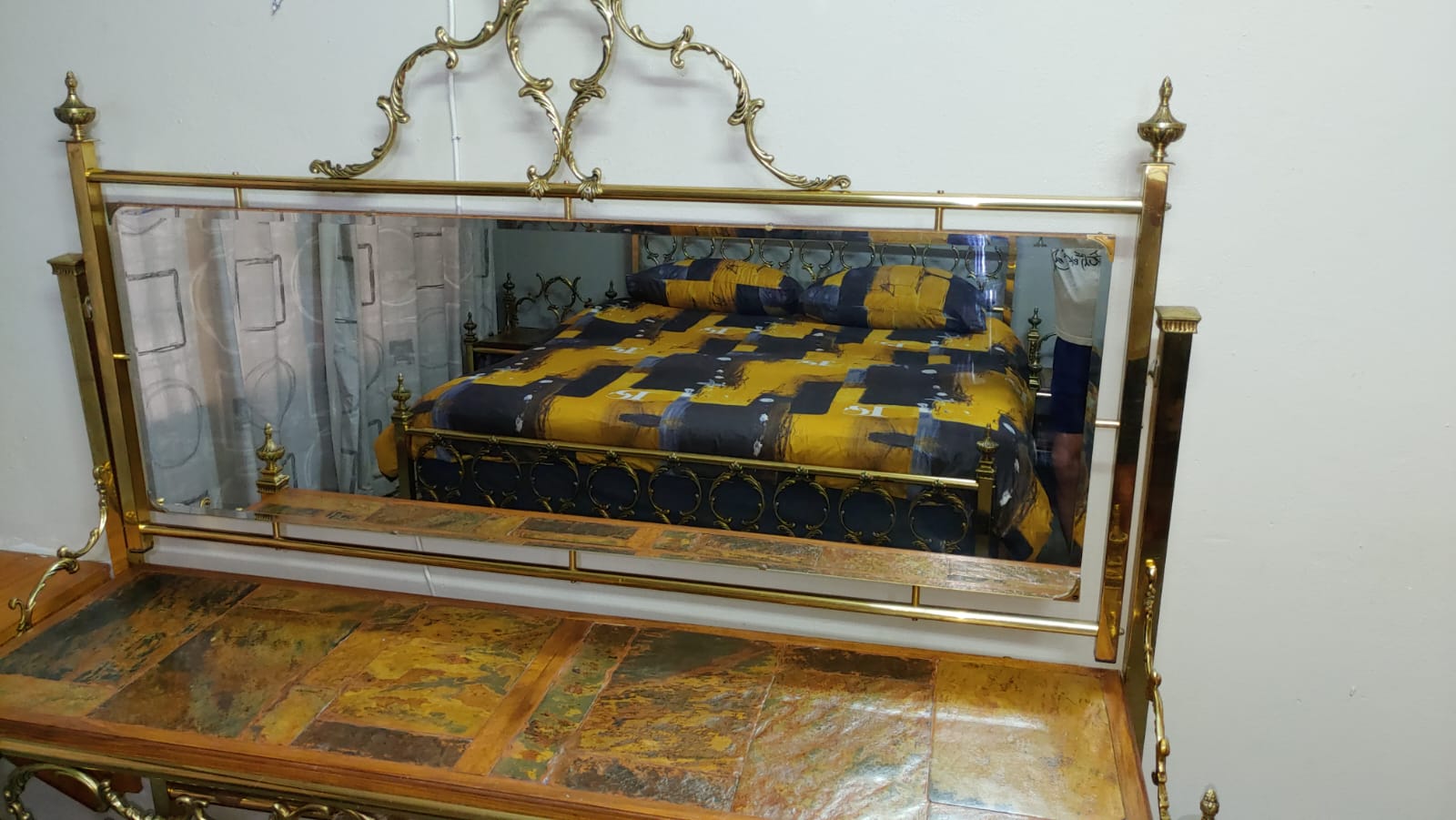 Vintage Style Italian Brass Bedroom Suite