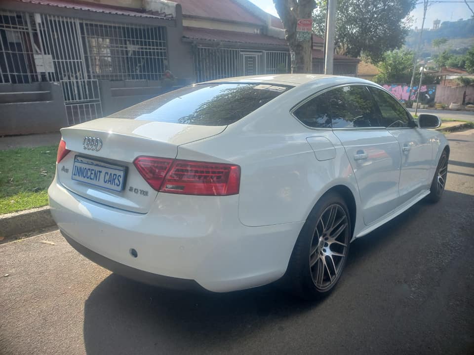 2014 AUDI A5 2.0 TDI DIESEL, AUTOMATIC, WHITE COLOR, MILEAGE 121000KMS