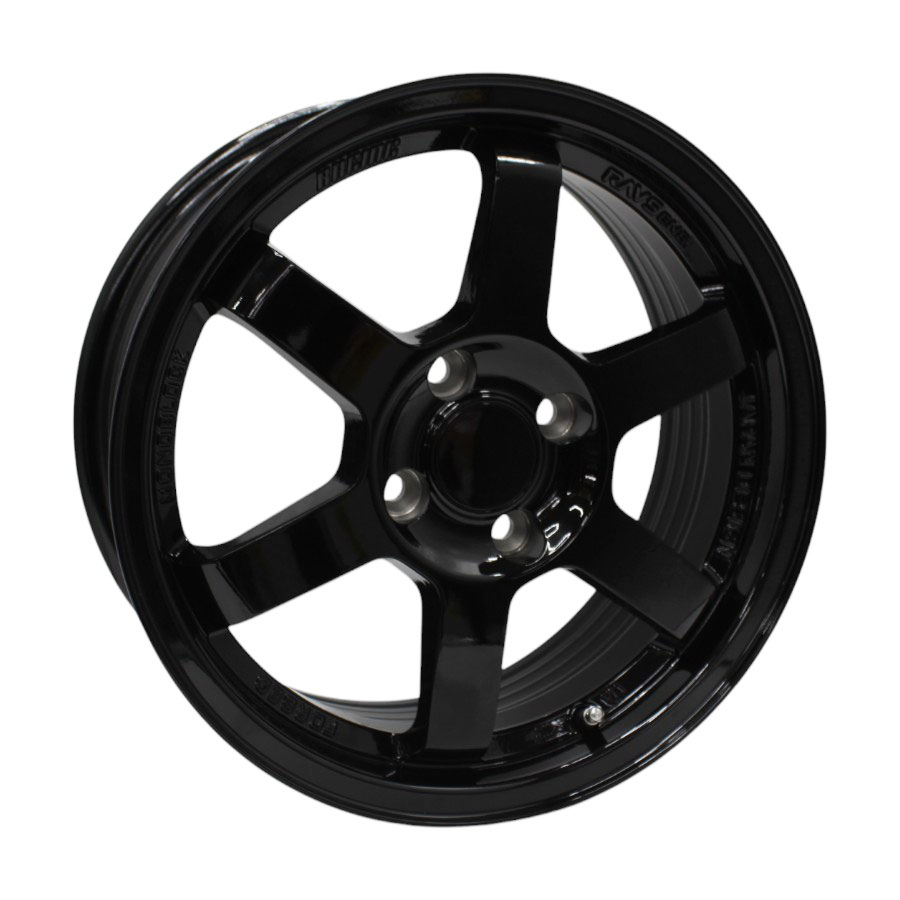 15″ M7818 4/100 Black Alloy Wheels