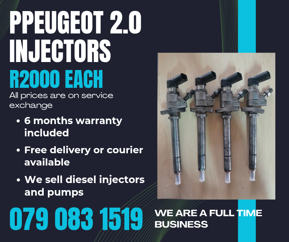 PEUGEOT 2.0 INJECTORS FOR SALE WITH WARRANTY INCLUDED - Private Seller PEUGEOT 2.0 INJECTORS FOR SALE WITH WARRANTY INCLUDED - Private Seller