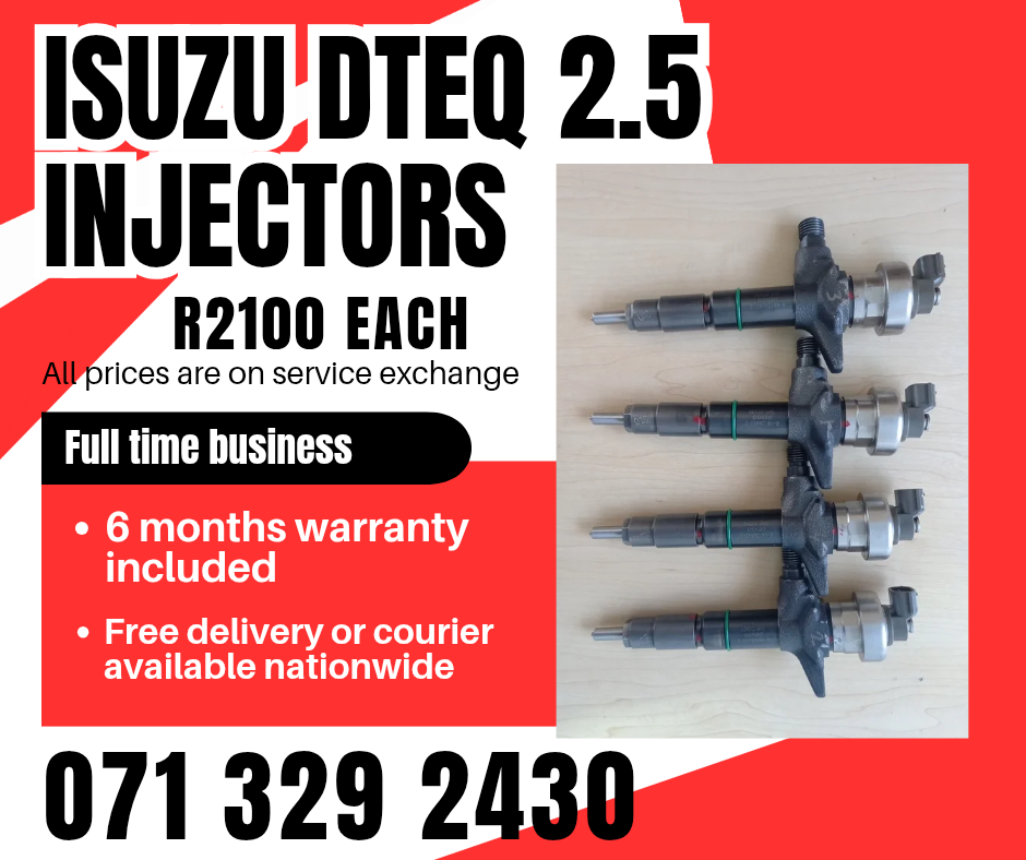 ISUZU DTEQ KB250 INJECTORS FOR SALE WITH WARRANTY
