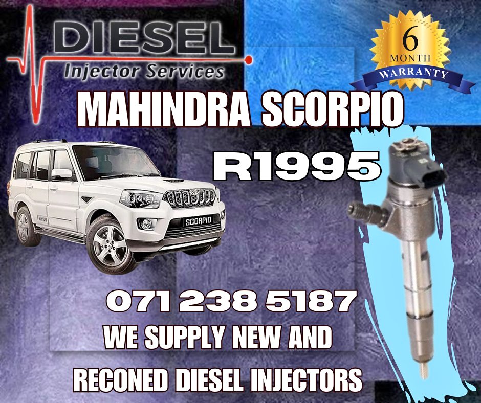 MAHINDRA SCORPIO DIESEL INJECTORS FOR SALE OR RECON - Private Seller MAHINDRA SCORPIO DIESEL INJECTORS FOR SALE OR RECON - Private Seller