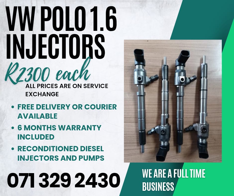 VW POLO 1.6 INJECTORS FOR SALE WITH WARRANTY - Private Seller VW POLO 1.6 INJECTORS FOR SALE WITH WARRANTY - Private Seller